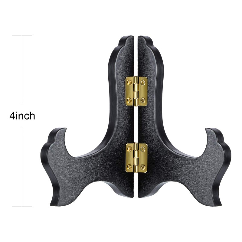 Tatuo 4 Packs Wooden Display Stand Decorative Plate Stands for
