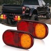 Aoling 2pcs 12V 14LED Red High Low Brake Small Yellow