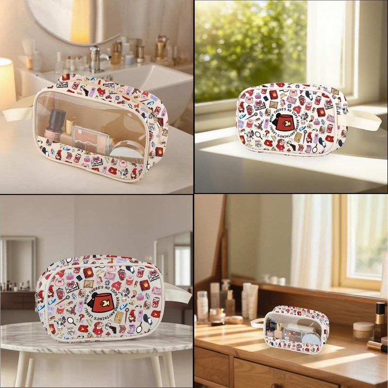 Gravity Cartoon Quote Clear Cosmetic Toiletry Pouch Mystery Shack Gift