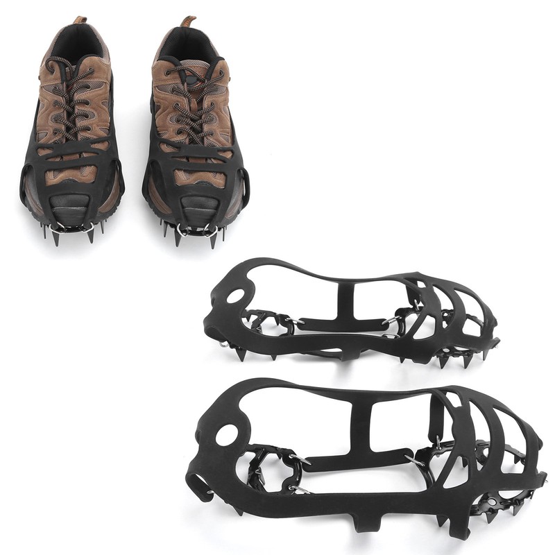 Crampons 18 Teeth Antislip Strong Grip Drop Resistant Ice Cleats