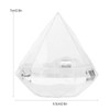Candies Box Diamond Shaped Clear Jar Transparent Plastic Candy Storage