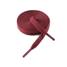 VSUDO 39" Flat Dark Red Shoe Laces for Sneakers, Burgundy Shoelace for Sneakers, Replacements Shoe Strings for Women or Men (1 Pair-Dark Red-100CM)