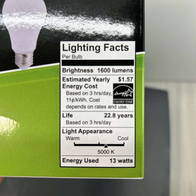 MaxLite E15A19D50/4P A19 100W Daylight 5000K Dimmable LED Bulbs -