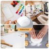 2PCS Clear Silicone Mats Non-Slip Heat Resistant Plastic Placemats Wipeable