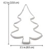 LILIAO Christmas Tree Cookie Cutter, 4.3 inches, Stainless Steel