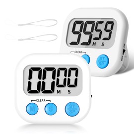 ZILLEEN Classroom Timer for Kids Teachers 2 Pack Digital Timers, White