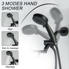 LIWEIKE 2 Handle Shower Faucet Matte Black Two Handles Shower