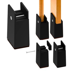 Athvcht Set of 4 (Height 10 cm) Height Adjustment, Table Foot, Table Stool, Table/Bed/Kotatsu Joint Foot, Table Legs Raise Height, Height Adjustment Equipment, Easy to Adjust the Height of Chairs, Sofas, Set of 4, Set of 4