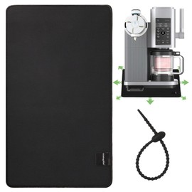 Sliding Pad for Ninja Swirl by Creami Ice Cream and Soft Serve Maker NC701， Ice Cream Machine Slider Mat with Storage Strap & Silicone Tie，Quickly Slide Accessories for Ninja Swirl Creami Maker