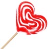 12-Pack Fruidles Jumbo 80 Gram Swirl Lollipop Red and White