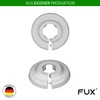 FUX 2 Pieces Radiator Pipe Covers for Pipe diameters 12mm-35mm;