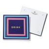 Trina Turk Glass Drink Coasters, Set of 4 Absorbent Beverage