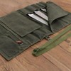Chef Knife Roll Bag,Heavy Duty Waxed Canvas Chef Bag for