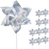 SUNPRO Reflective Pinwheels,10-Pack Extra Sparkly Pinwheels for Garden Decor, Pinwheels