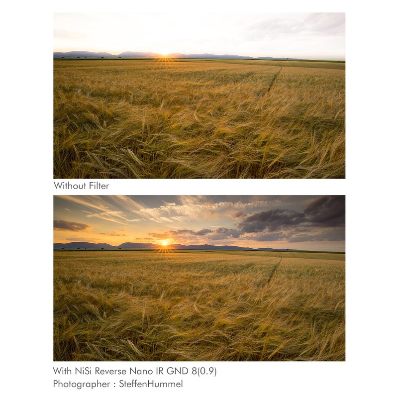 NiSi Reverse Graduated Filter ND 16(1.2) 4 Steps 100x150mm Neutral