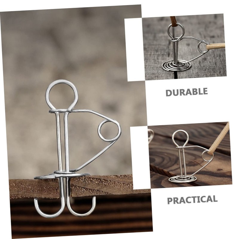 BESPORTBLE Stake Strong Tent Ground Pegs Camping Gadgets Fishbone Fixing
