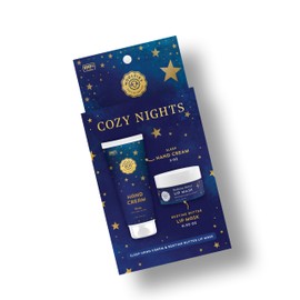 Cozy Nights Hand Cream & Lip Mask Duo | Overnight Hydration & Nourishment | Shea, Cocoa, Murumuru Butters | Bedtime Skincare Gift Set