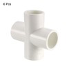 sourcing map PVC Pipe Fitting 4 Way Cross Schedule 40