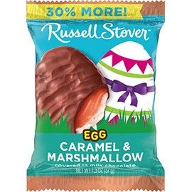 Russell Stover, Milk Chocolate Marshallow Caramel Egg, 1.3 Ounce