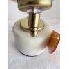 Globe NWT Glass Globe On Marble Alabaster Stand Mirrored Gold