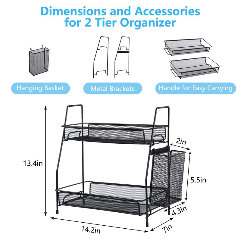 LEMIKKLE Countertop organizer for bathroom counter, the organizer for bedroom,