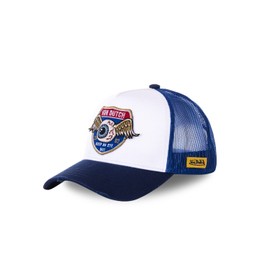 Von Dutch Unisex Trucker Cap White/Blue One Size, White