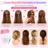 10-piece Hair Tool Set,Topsy Tail Hair Tool, Hair Pull Through