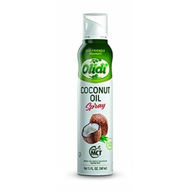 Olidi Coconut Oil 5 oz, 100% Pure Cooking Oil Spray, (Pack of 4) perfect for healthy Keto snacks, baking, grilling, seasoning, or cooking, our oil dispenser bottle lets you spray, drip, or stream with no waste (4)