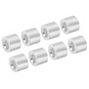 PATIKIL 20pcs 5mm Wire Rope Stop Sleeves Aluminum Crimp Loop