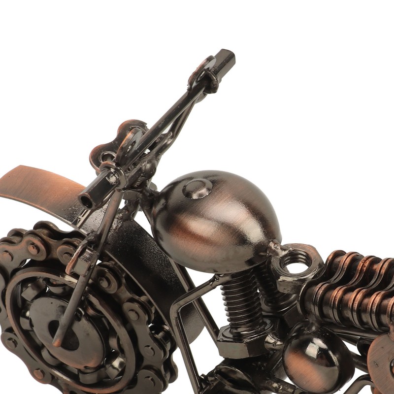 Motorcycle Toy Model Metallic Antique Texture Sturdy Smoothing Durable Metal