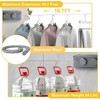 Qivine Clothes Line Extendable Wall, 2 x 5.1 m, Grey,