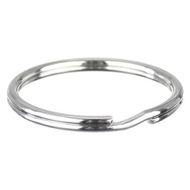 CleverDelights 1 3/8" Split Key Rings - 50 Pack - Strong Split Key Rings