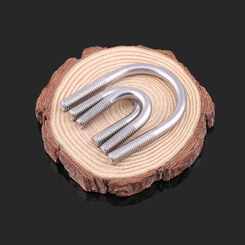 BOZONLI U-Bolt 304 Stainless Steel with Nuts Fastener, Marine Boat
