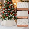 Lanpn 30 Inch Christmas Tree Collar, Plush Tree Collar Tree