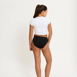 Modibodi Teen Hipster Bikini - Moderate, Black / Y16-18