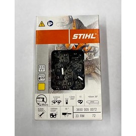33RM 72 STIHL NEW CHAINSAW CHAIN SAW 20 in. 3/8 .50 72 DRIVES BLADE AGGRESSIVE