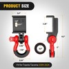 Nilight (2 Pack) Demon Front Tow Hook Mounting Bracket with