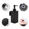 DAZI Soap Dispenser, Black, Refillable Wall Soap Dispenser, Premium Aluminium