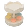 6 Trays 2 Tier Automatic Rotating Dessert Cupcake Display Table