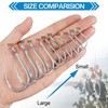 Live Bait Fishing Hooks Saltwater,45pcs Catfish Circle Hooks Stainless Steel