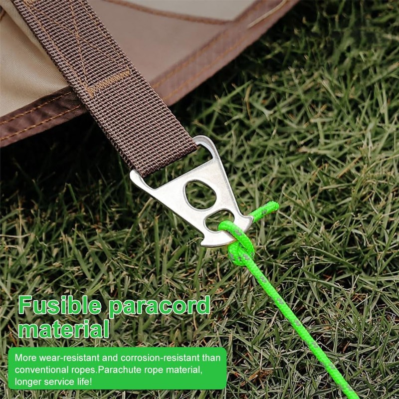8Pcs Tent Guy Ropes, 4mm/13 Feet Guy Ropes with Storage