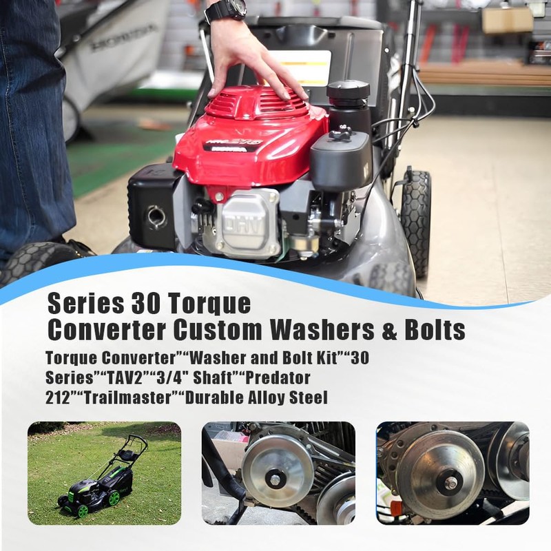 9.500.001 Torque Converter Washer and Bolt Kit, Fits 30 Series
