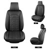 hoozoom Leather car Seat Covers Breathable Car Seat Protector Front