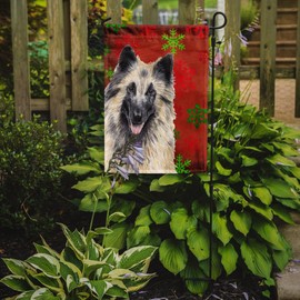 Caroline's Treasures SC9432GF Belgian Tervuren Red and Green Snowflakes Holiday Christmas Garden Flag Mailbox Flag Decorative Yard Flag Banner Outside Patio Artwork Yard Flower Beds, Garden Size, Mul