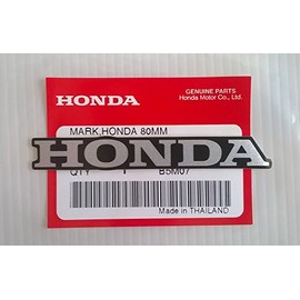 Honda 'Mark 80mm X 11mm Sticker Decal Silver/Black