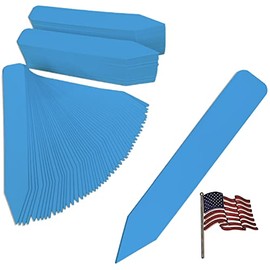 TAGKRAFTERS 4" x 5/8" Blue Premium Pot Stakes - 300 Pcs. - Plastic Plant Tags and Labels - Nursery Garden Tree Labels Waterproof Writeable | Made in The USA |