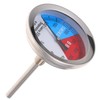 BESPORTBLE 3pcs Thermometer Dual Scale Temperature Gauge for Charcoal Grill