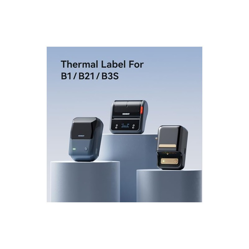 NIIMBOT Runde Etiketten für B21/B1/B3S Etikettendrucker, Thermoaufkleber 2"X2"(50x50mm), 1 Rolle