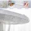 WANDGU Transparent Tablecloth Round: Round Elastic Tablecloth with Elastic Band,