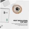 MAGICLULU Japanese Style Heat Insulation Straw Coaster Natural Skid Cup